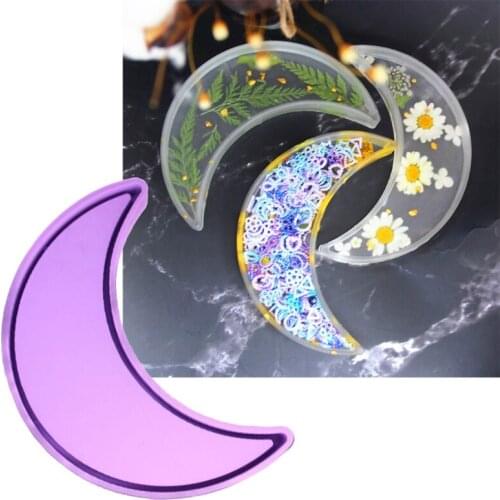 Moon Tray Epoxy Resin Mold Serving Fruit Plate Silicone Mould DIY Crafts Decorations Ornaments Casting Tool Soap Making DROPSHIP