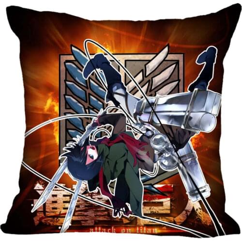 Best Attack on Titan Pillowcase Wedding Decorative Pillow Cover Custom Gift For (one Sides) Printed Pillow Cases