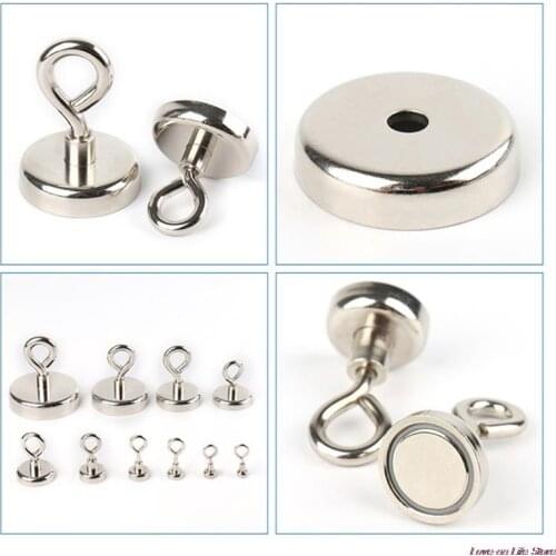 Neodymium Magnet Powerful Lifesaving Hook Marine Magnets Fishing Pot With Ring