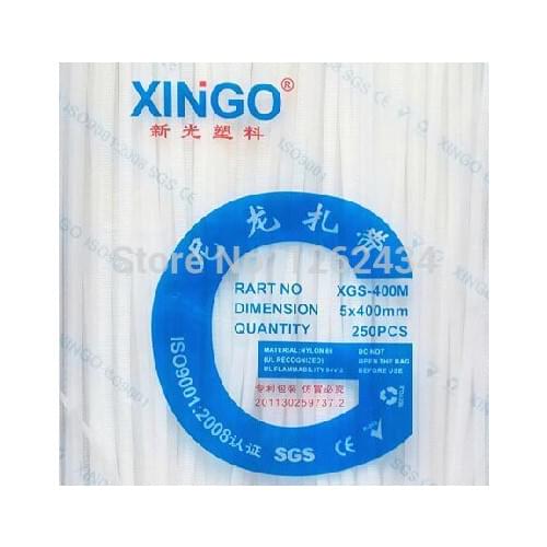 Nylon cable ties XGS-400M 5x400 self-locking type cable ties of plastic strapping band beam line with5*400international standard