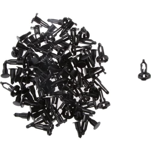 Nylon 50Pcs Front Bumper Cover Retainer Push Type Clip Fastener for Toyota