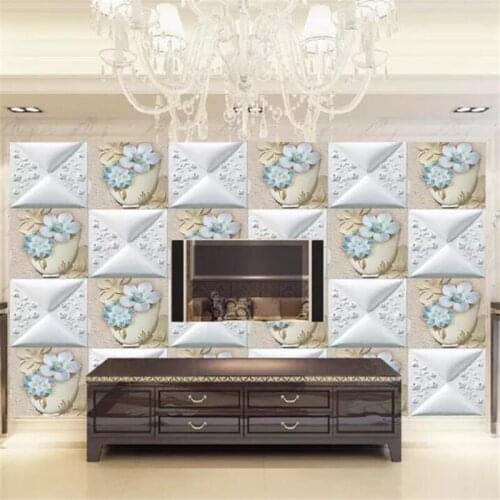 Papel de parede Custom wallpaper 3d murals European pattern mosaic dream wall soft pack wallpaper living room bedroom wallpaper