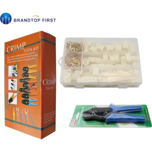 Crimping tool with Auto Wire Terminal Connector 2.8 Mm Connector Male Female Terminals Housing 2 3 4 6 for Boat Car Motorcycles