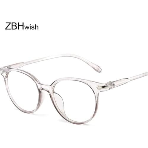 Retro Round Transparent Anti-blue Light Glasses Frame For Women Men Optical Spectacle Computer Glasses Eyewear Frame