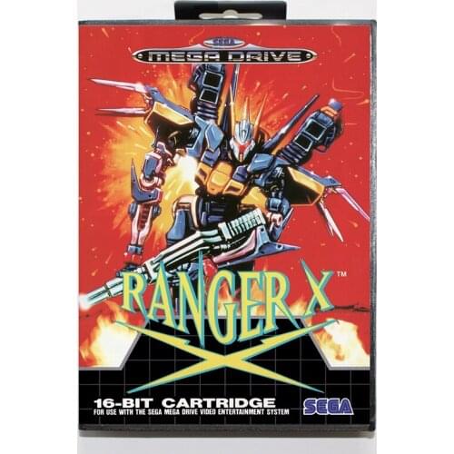 Sega MD games card - Ranger X with box for Sega MegaDrive Video Game Console 16 bit MD card