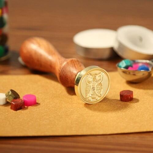 Wooden Handle Stamp Antique Metal Sealing Wax Stamp Functional Diversity Craft Customs Wedding Supply Creative and Unique Tools
