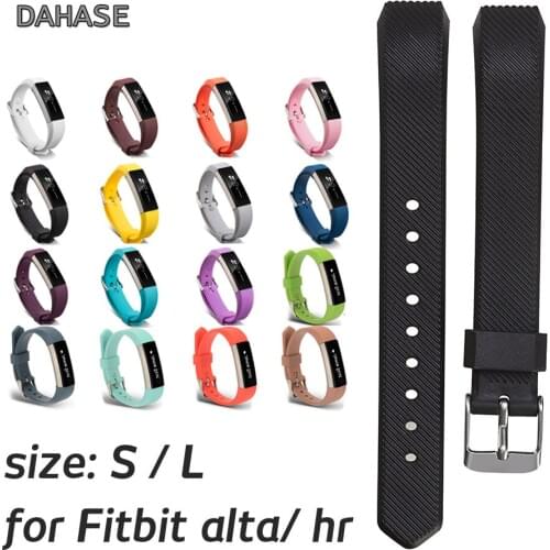 Silicone Watch Strap for Fitbit Alta Replacement Stripe Rubber Sport Strap for Fitbit Alta HR Wristband Bracelet Watch Band