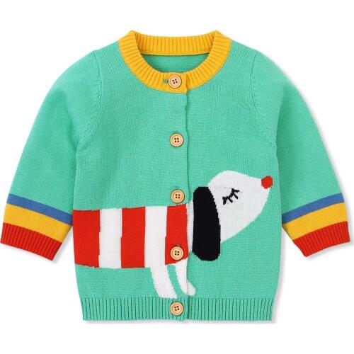 2020 Toddler’s Autumn Winter Clothes Baby Girl Boy Button Knit Warm Sweaters Rainbow Cardigan Sweater Cute Cardigans Clothing