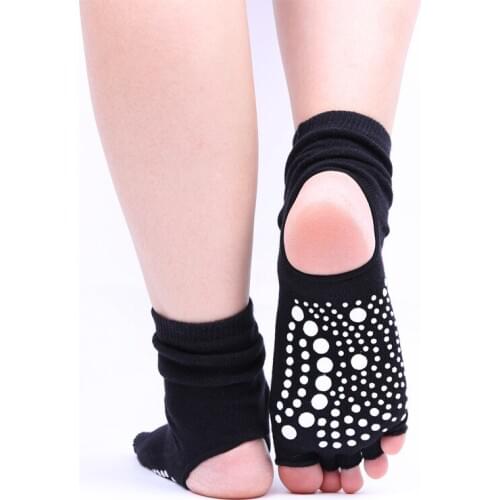 Women Yoga Socks Gym Fitness Dancing Female Daily Wear Exercising Keep Warm Latin Dance Long Anti-slip Breathe Walking Yoga Sock