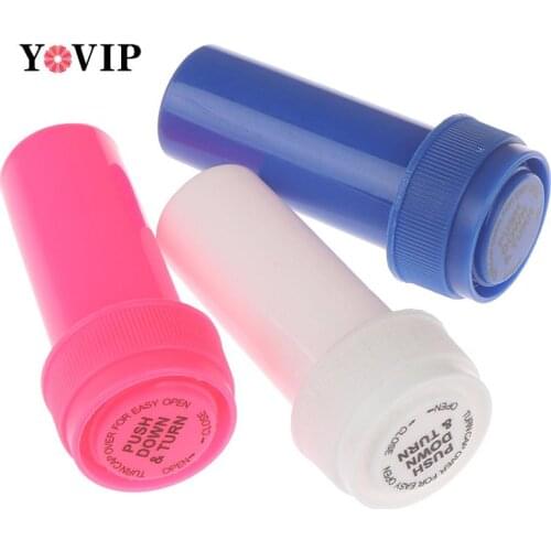 1Pcs 29ML Plastic Push Down Turn Vial Container Weed Storage Stash Jar Pill Bottle Case Herb Box