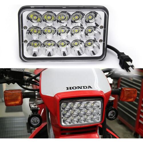 1PCS 4X6" LED Headlight Lamp Conversion For Honda XR250 XR400 XR650 & Suzuki DRZ replacement H4651 H4652 H4656 H4666 H6545