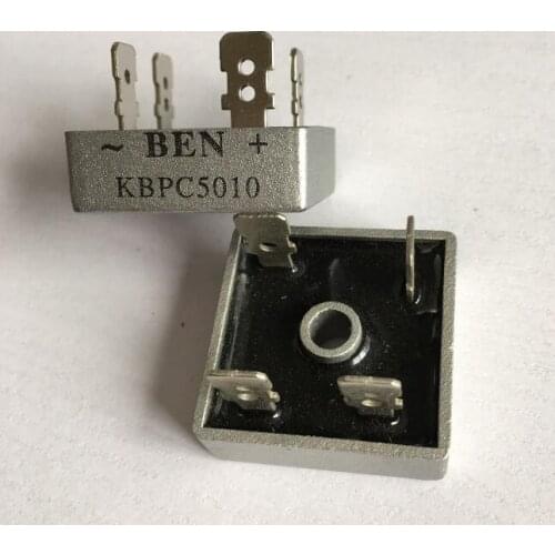 10pcs 50A 1000V Metal Case Bridge Rectifier SEP KBPC5010