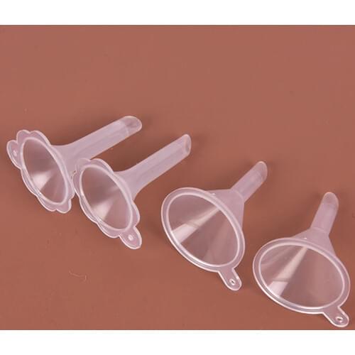 10PCS Cute Small Plastic For Perfume Diffuser Bottle Mini Liquid Oil Funnels Lab