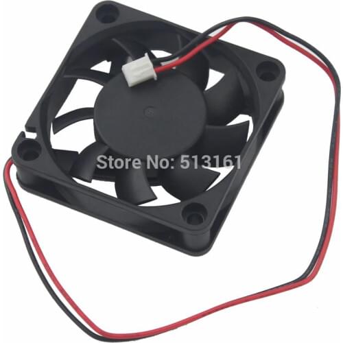 2Pcs Gdstime DC 12V 2Pin 60x60x15mm 6CM 60mm Ball Bearing Cooling Cooler Fan