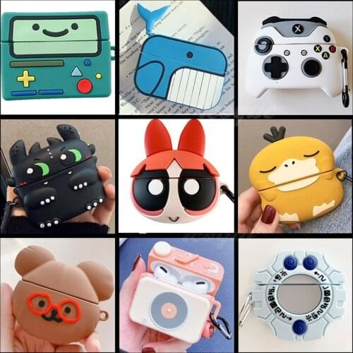 3D Funda Case for Airpods Pro Case Cartoon Cute Soft Silicone Cover Bluetooth Earphone Coque for Apple Air Pod Airpod Pro 3 Case