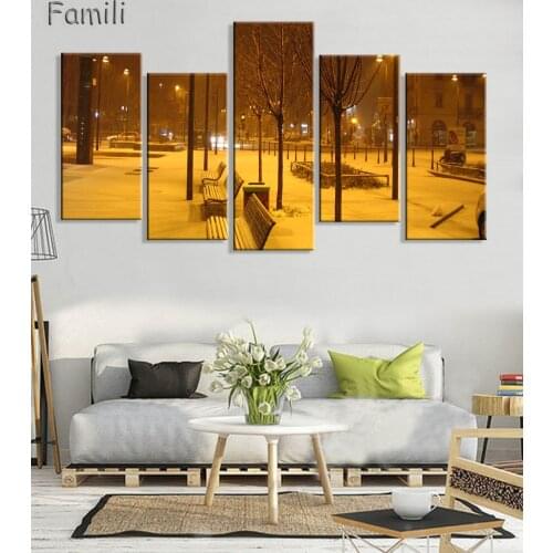 5pcs Modern Wall Painting Italy Venice Water City Landscape Art Picture Paint On Canvas Prints For Home Office Hotel Decor No Fr
