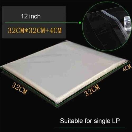 50PCS OPP Gel Recording Protective Sleeve For Turntable Player Vinyl Record Bag Self Adhesive Records Better For Double LP Recor