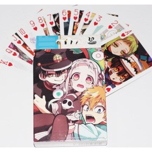 54 Pcs/Set Toilet-Bound Hanako kun Anime Poker Cards Cartoon Playing Card Party Board Game Toy Gift
