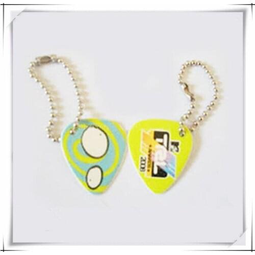 Guitar pick keyring are available in numerous styles, sizes, shapes, and colors