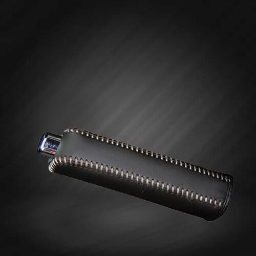 Car Hand Brake Covers Top Layer Leather Case for Nissan Qashqai T70 Handbrake Grips Cover Auto Genuine Leather Handbrake