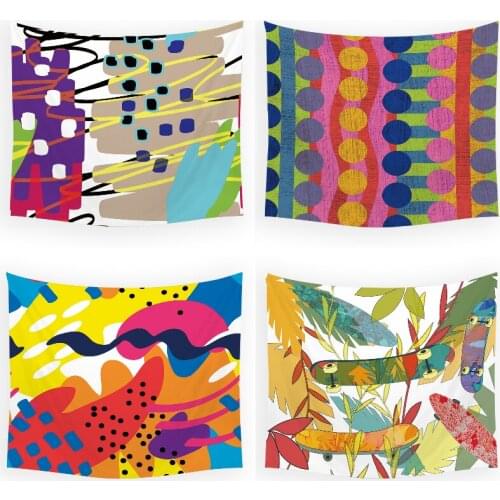 Color block skateboard dorm room decor wall hanging tapestry wall anime tapestry wall blanket decor wall hanging tapestry india