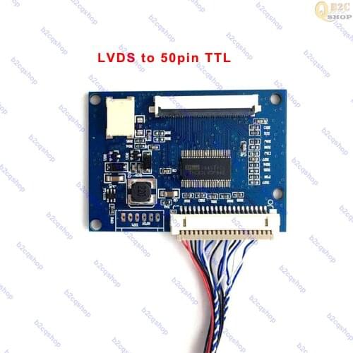 DF14-20P-D8 1ch 8 bit LVDS to 50pin TTL LVDS-TTL converter board for AT070TN92