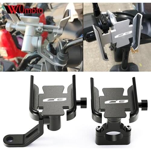 For Honda CB125R CB150R CB190R CB250R CB300R CB400 CB500X CB500R CB650F CB1100 Handlebar Mobile Phone Holder GPS Stand Bracket