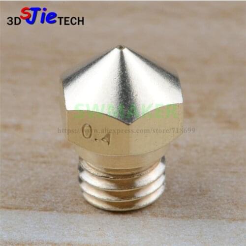 MK10 Extruder Nozzle 0.2mm~2.0mm, M7 thread F/ Creator pro, Wanhao D4 and I3, finder 3D Printer