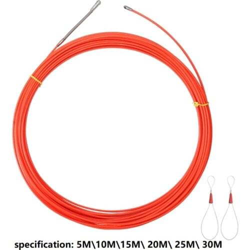 5/10/15/20/25m/30m Cable Puller Electrical Wire Fish Tape Cable Wire Puller Lead Device Construction Electrician Hand Tools