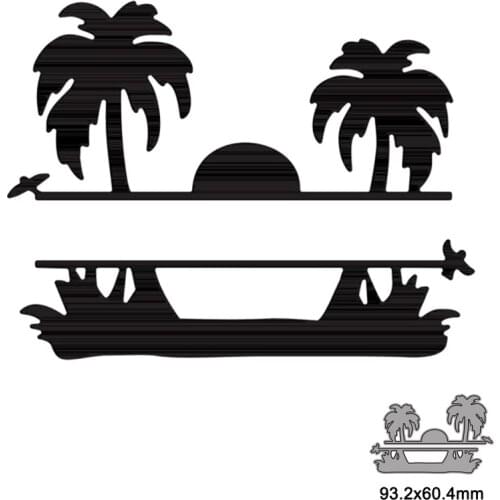 Hawaiian Sunrise Metal Cutting Dies Stencils For DIY Scrapbooking Photo Album Season Embossing DIY Paper Cards 2021 New