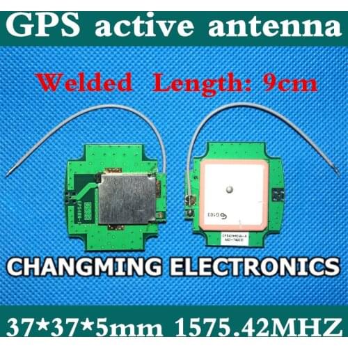 GPS active ceramic antenna 37*37*5mm 1575.42MHZ positioning antenna GPS antenna(working 100% Free Shipping)2PCS