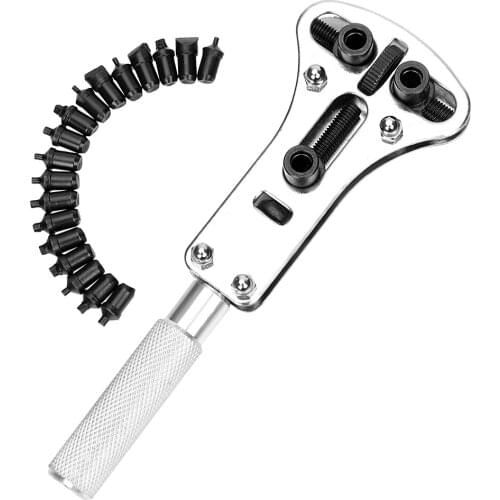 DIYWORK Watch Repair Tool Simple To Use Repair Wrench Pins Replaceable Adjustable Watch Back Case Opener Screw Disassembly