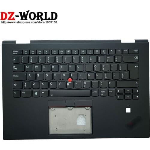 Canadian French Backlit Keyboard with Shell C Cover Palmrest Upper Case for Lenovo Thinkpad X1 Yoga 3rd Gen Laptop 01LX860