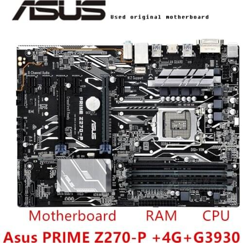 For Asus PRIME Z270-P 4G G3930 Original Used Desktop Intel Z270 Z270M DDR4 Motherboard