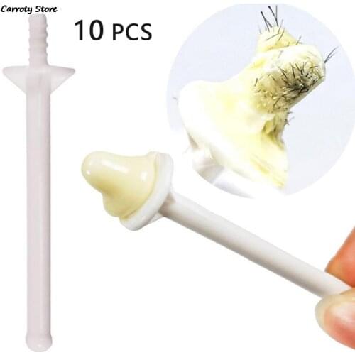 10 Pcs Nose Wax Stick Nose Hair Removal Tool Hair Removal Wax Kit Beeswax Safe Formula Professional Hair Removal Accessories