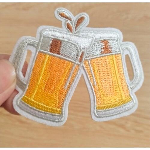 Nicediy Drinks Sushi Patch Sewing Iron On Cartoon Patches Kids Fashion Food Embroidered Patches For Clothes Applique