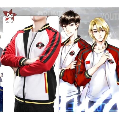 New AWM Drunk Youth Cosplay Costume PUBG Team Uniform National Team Kits Drunk Youth Cosplay Sportswear Unisex Daily Coat