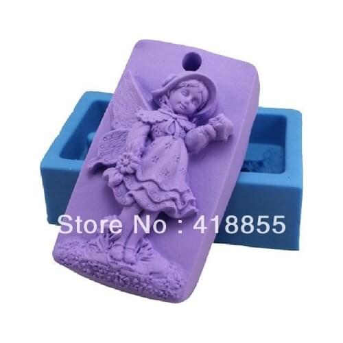 Przy Beautiful Angel Soap Mold Chocolate Mold Fondant Cake Decoration Mold Handmade Soap Mold No.:si342 Aroma Stone Moulds 001