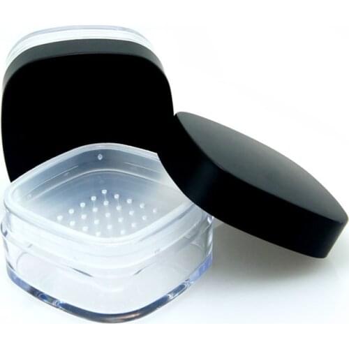 20pcs 30g Plastic Empty Powder Puff Case Face Powder Blusher Makeup Cosmetic Jars Containers With Sifter Lids