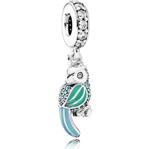 QANDOCCI Enamel Flying Dumbo Thumper Piglet Baby Treasures Bambi Pendant Charm Fit Pandora Bracelet 925 Sterling Silver Jewelry