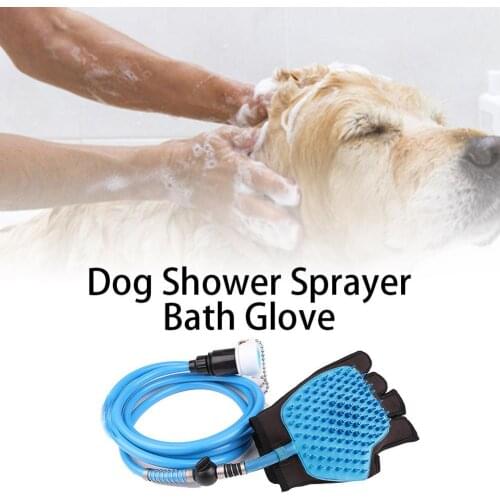Dog hair brush dog shower comfort sprayer bath gloves pet bath artifact massage gloves dog grooming