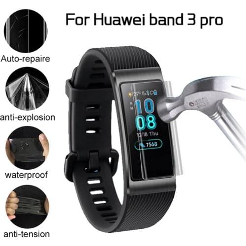 Smartwatch Smart Watch Film 2/5PCS TPU Explosion-proof Full Screen Protector Film For Huawei Band 3/3 Pro Watches Cover Covers