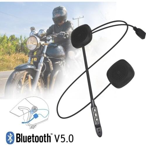 Stereo Speaker Headphone Universal Motorcycle Helmet Headphone Motorcycle Helmet Headset MP3 Speaker T2 Wireless Bluetooth 5.0