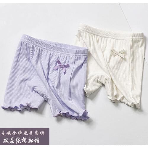 Spring and summer 2021 girls safety pants girls Modal ultra-thin breathable lightproof leggings cotton boxer briefs