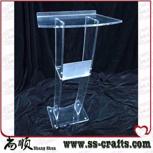 High Soundness Modern Design Cheap Clear Acrylic Lectern