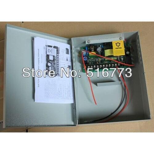 High quality 12V/5A UPS Switch power supply for access control system AC110V~260V , GB-UPS5A-CK