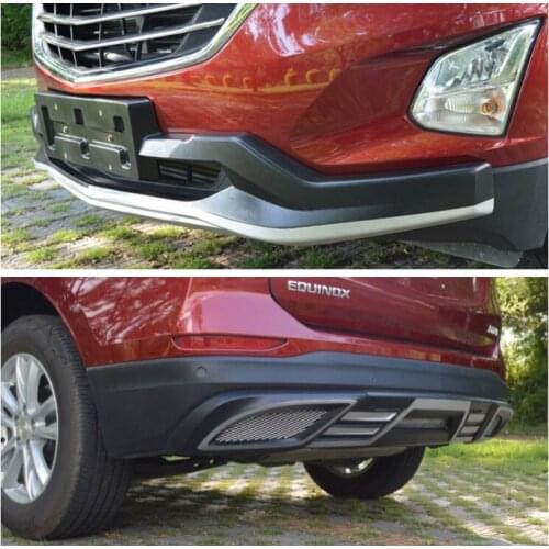 For Chevrolet EQUINOX 2017.2018 Bumper Protector Guard Anti-impact Plate High Quality ABS Front+Rear Car Accessories