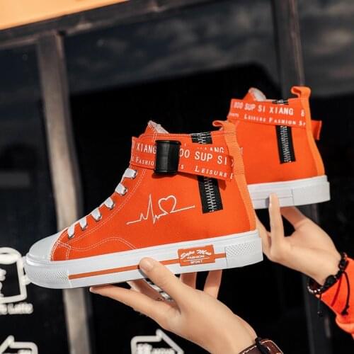2021 Spring Vulcanized Shoes Women Sneakers Fashion Women Canvas Shoes Breathable Flats Shoes High Top Tenis Feminino