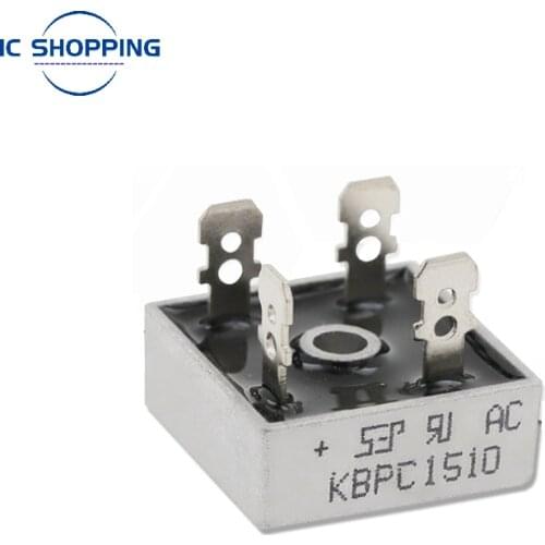 2PCSLOT KBPC1510 15A 1000V DIP Diode Bridge Rectifier Single-phase Rectifier Bridge Accessories for CNC Machinery