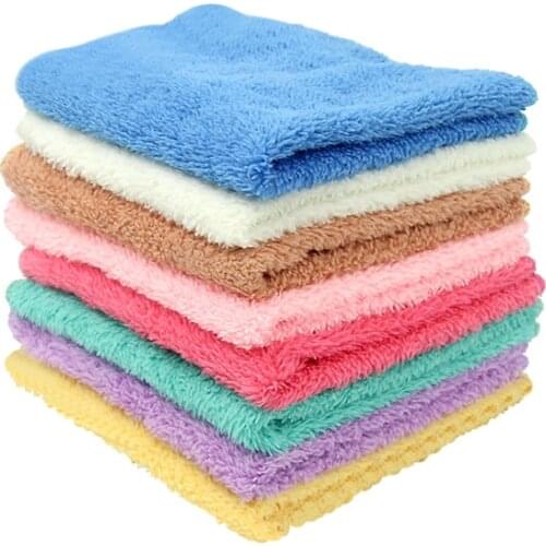 30*30 Microfiber Coral Velvet Super Absorbent Wash Towel Bowl Cloth Dishcloth Tableware Household Cleaning Rag Kitchen Towel